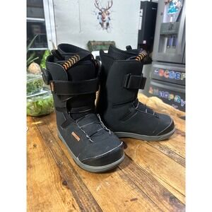 Deeluxe Snowboard Boots Black Adjustable Strap BOA System Winter Sport‎